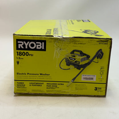 Ryobi 1800 PSI Electric Pressure Washer RY141802
