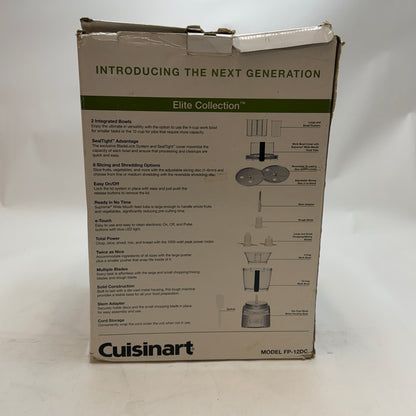 Cuisinart 12 Cup Food Processor FP-12DC With Box