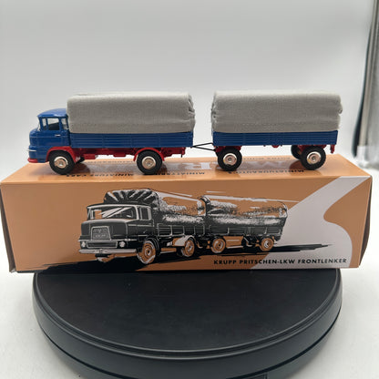 Marklin 18040 Krupp Frontlenker Flatbed Truck & Trailer 1:45 Diecast Insider Club