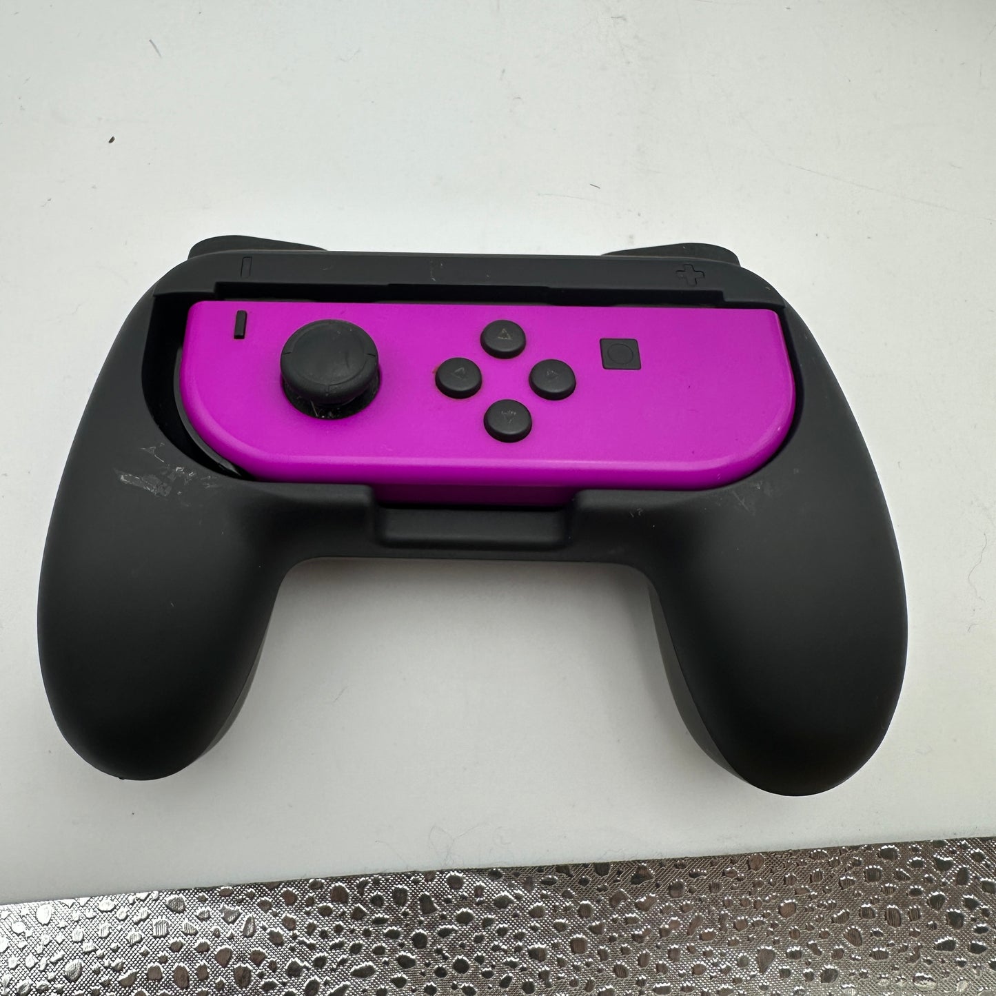 Nintendo Switch Joy-Con Controller HAC-015 Neon Purple/Neon Orange Bundle