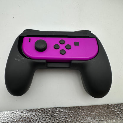 Nintendo Switch Joy-Con Controller HAC-015 Neon Purple/Neon Orange Bundle