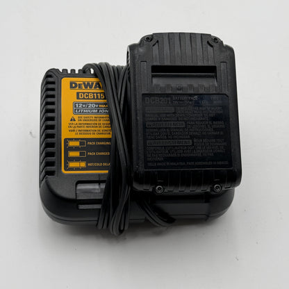 DeWalt DCB115-QW Charger and DCB201 20V Max Battery Kit READ