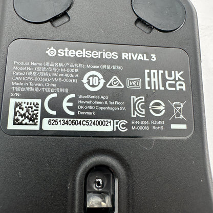 SteelSeries Rival 3 Wired Mouse