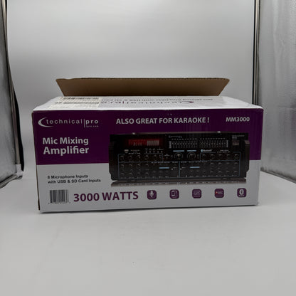 Technical Pro MM3000 Mic Mixing Amplifier