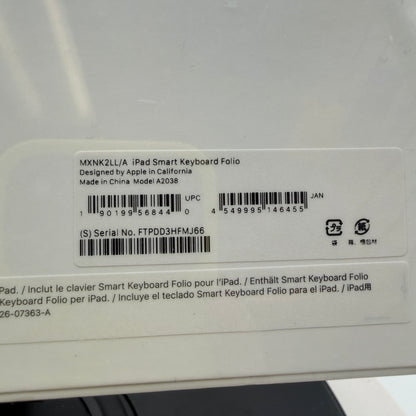 Apple iPad Smart Keyboard Folio A2038 11 Inch