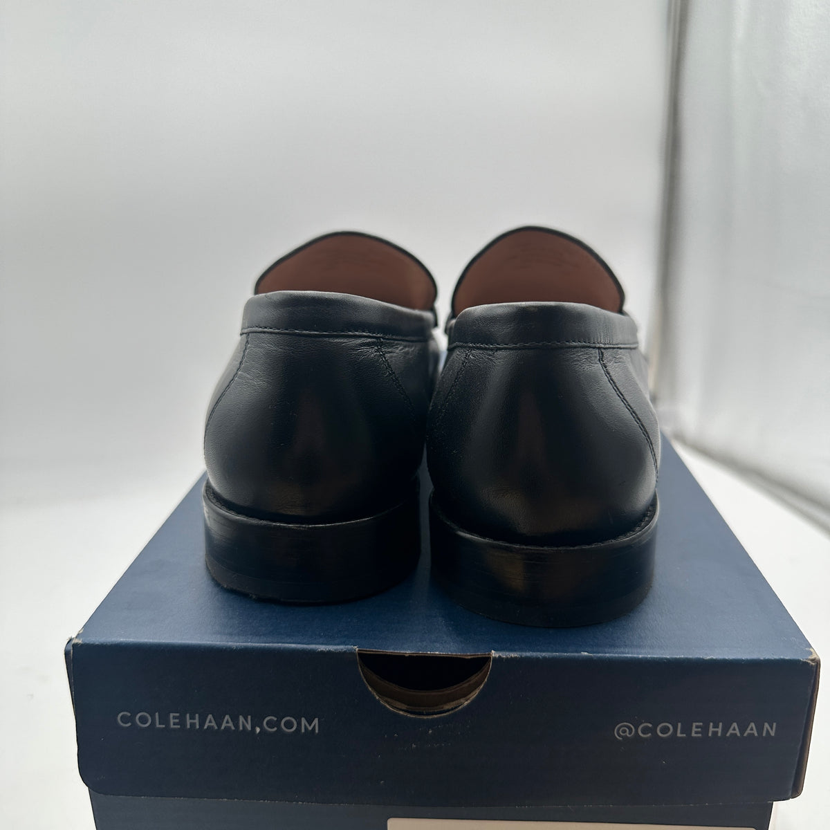 Cole Haan Lana Lux Loafers Remastered Black Leather Size 9.5