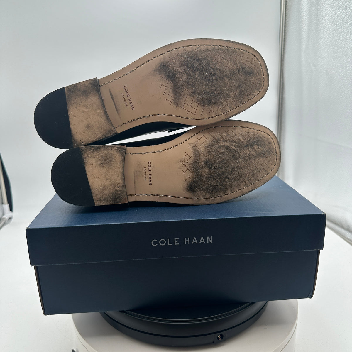 Cole Haan Lana Lux Loafers Remastered Black Leather Size 9.5
