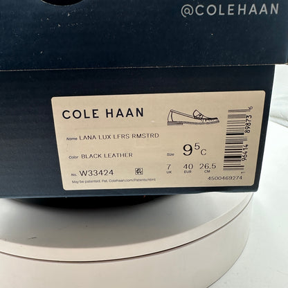 Cole Haan Lana Lux Loafers Remastered Black Leather Size 9.5