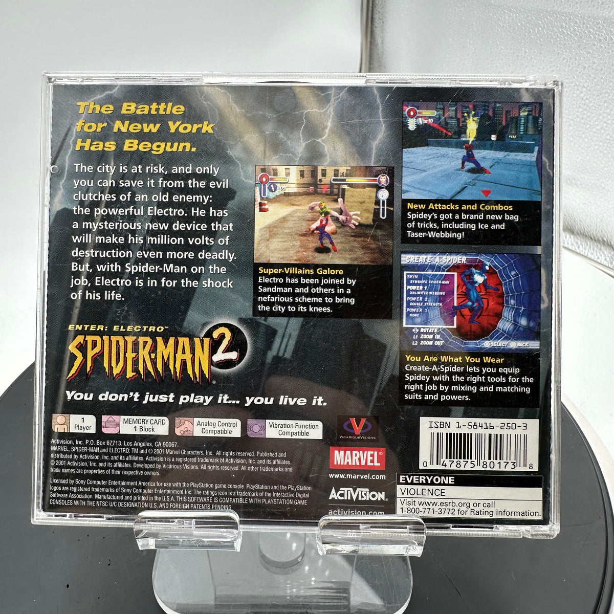 Sony PlayStation Spider-Man 2 Video Game CIB READ