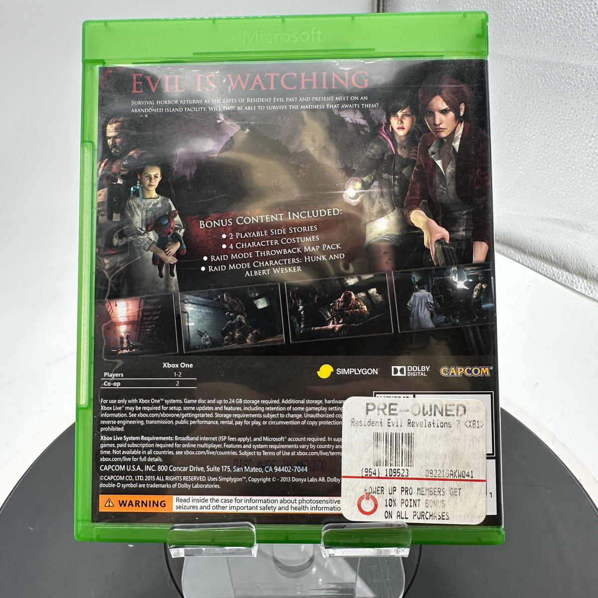 Xbox One Resident Evil 2 Revelations