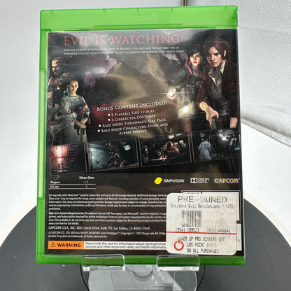Xbox One Resident Evil 2 Revelations