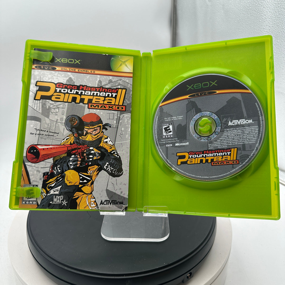 Greg Hastings Tournament Paintball Max'D for Xbox CIB