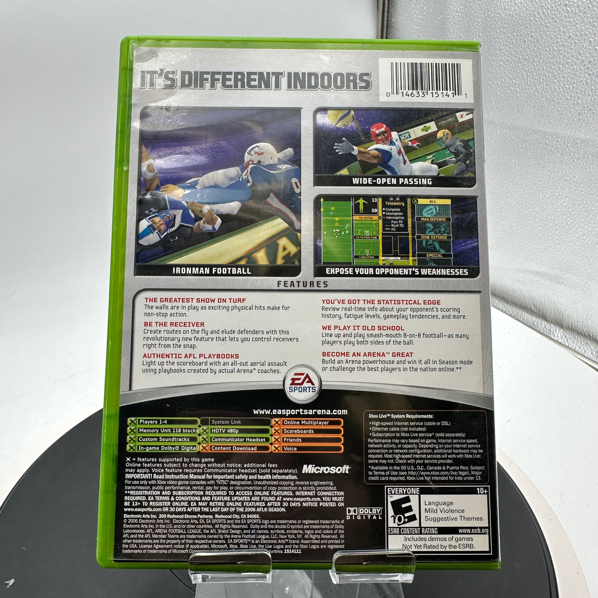 Xbox Arena Football Used Video Game CIB