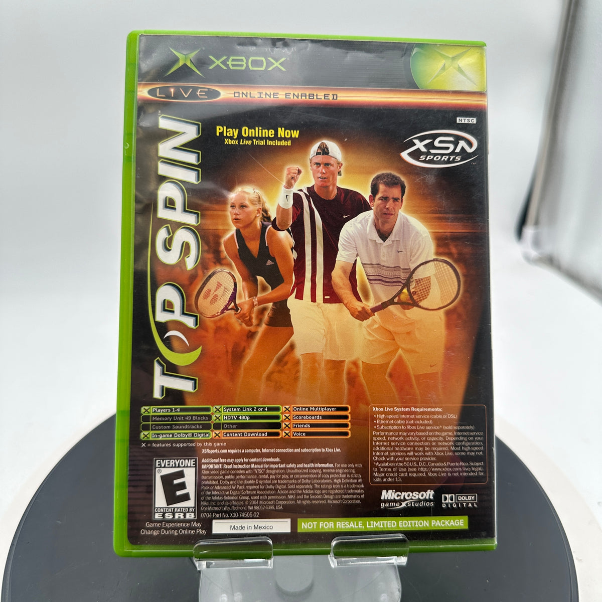 Xbox NCAA Football 2005 Top Spin Combo CIB
