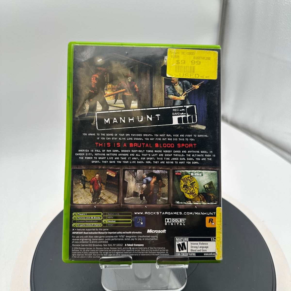 Manhunt Xbox Video Game CIB