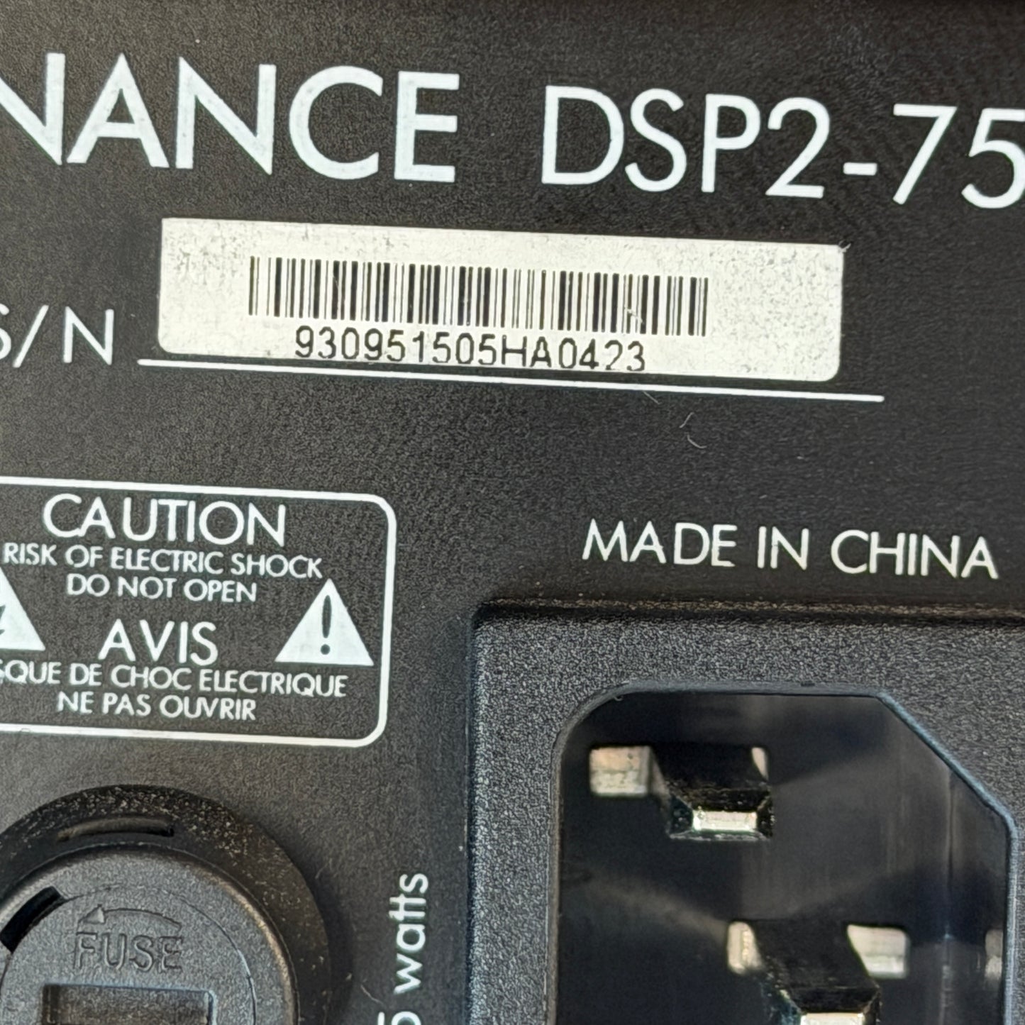 Sonance DSP2-750 2 Channel Power Amplifier FOR PARTS ONLY