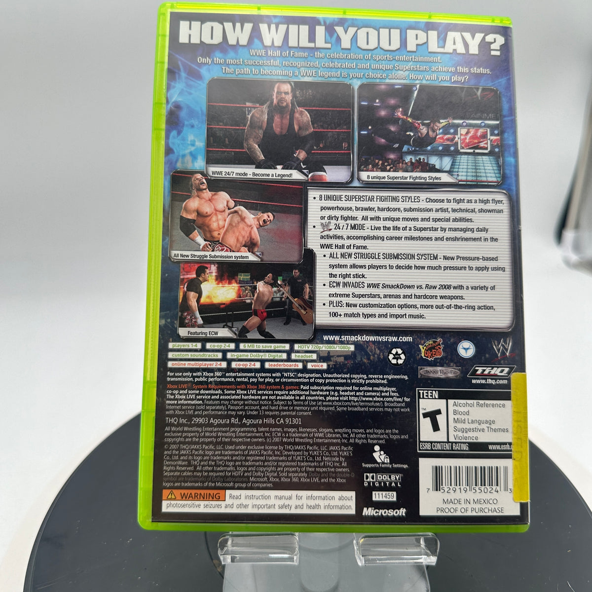 Xbox 360 WWE SmackDown vs Raw CIB