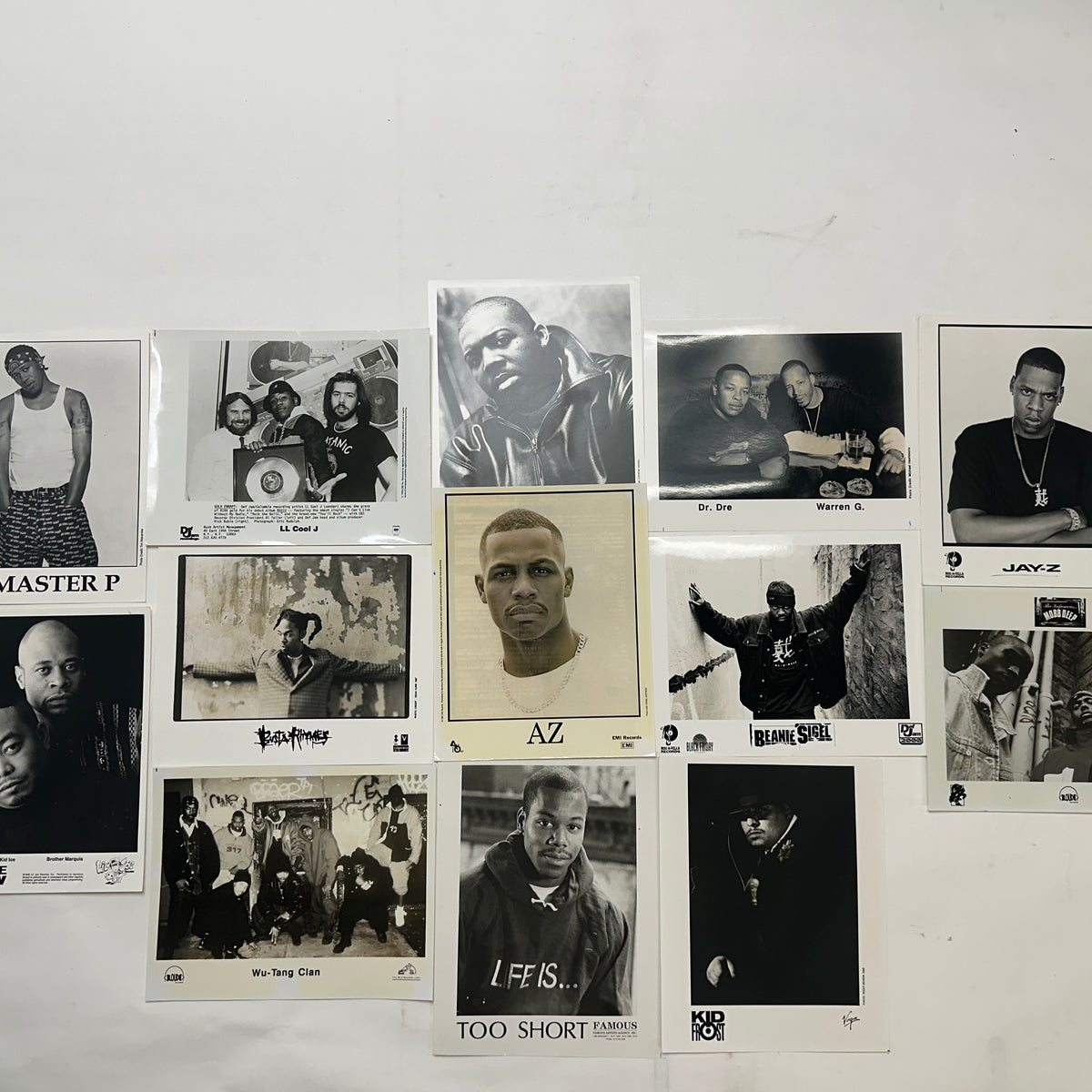 Vintage 90's Hip Hop Promo/Press Photos Collection - Mobb Deep, Wu-Tang Clan, Dr. Dre and More