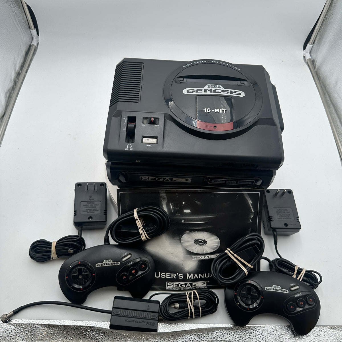 Sega Genesis Model 1 & Sega CD Model 1 Console Bundle READ