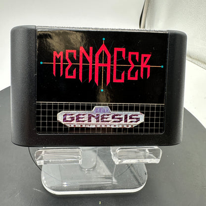 Sega Genesis Menacer Light Gun Sensor & 6-Game Cartridge Set CIB
