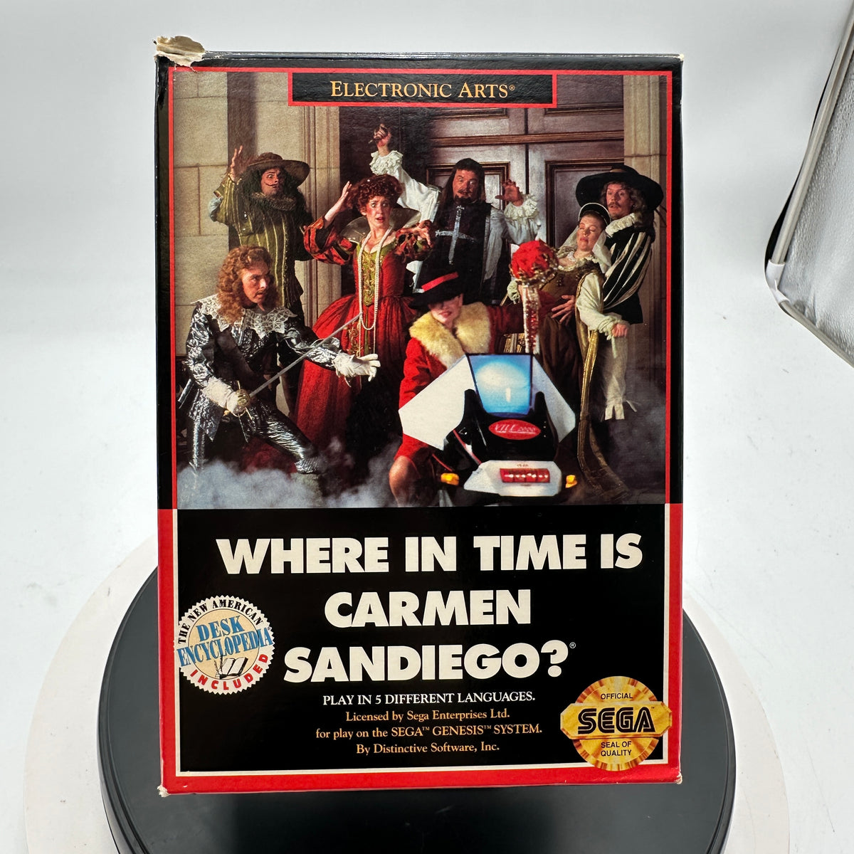 Sega Genesis Where in Time Is Carmen Sandiego Video Game CIB