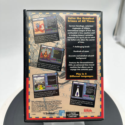 Sega Genesis Where in Time Is Carmen Sandiego Video Game CIB