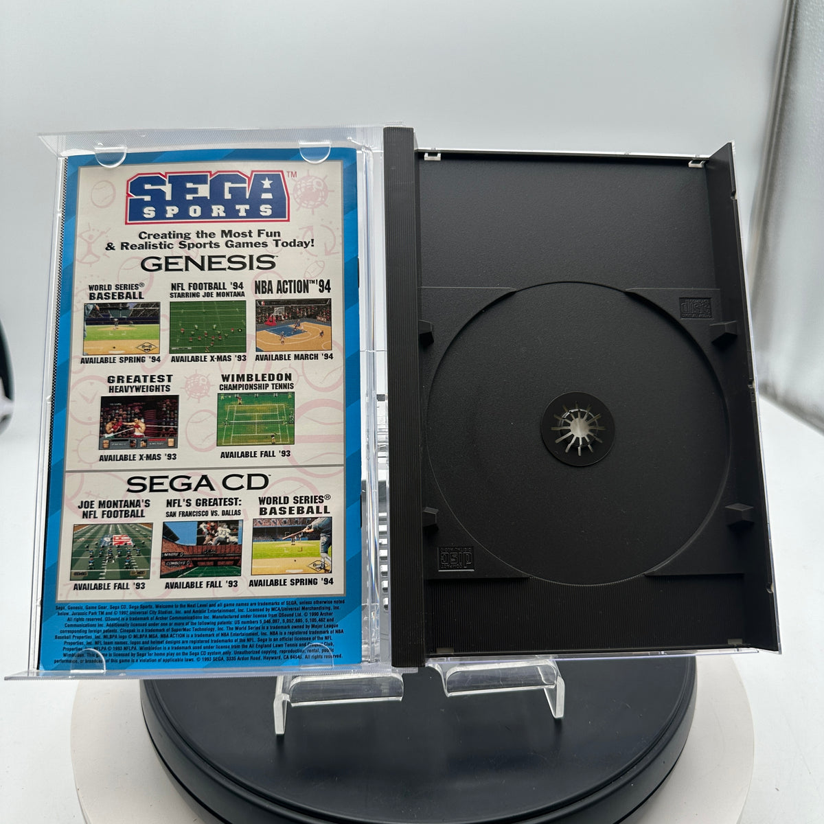 Jurassic Park Sega CD Case and Manual ONLY. READ