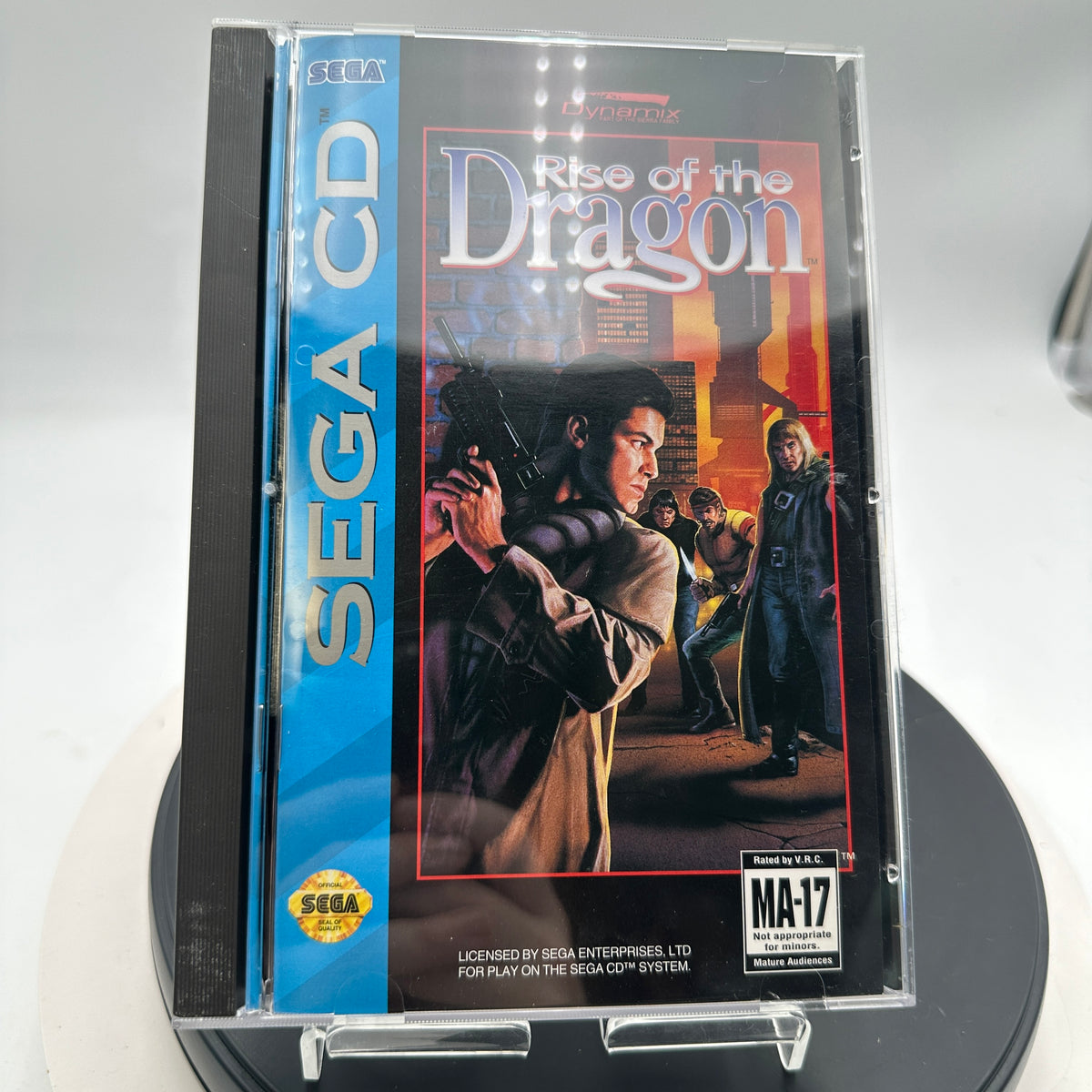 Sega CD Rise of The Dragon Black CIB MINTY