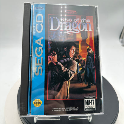 Sega CD Rise of The Dragon Black CIB MINTY