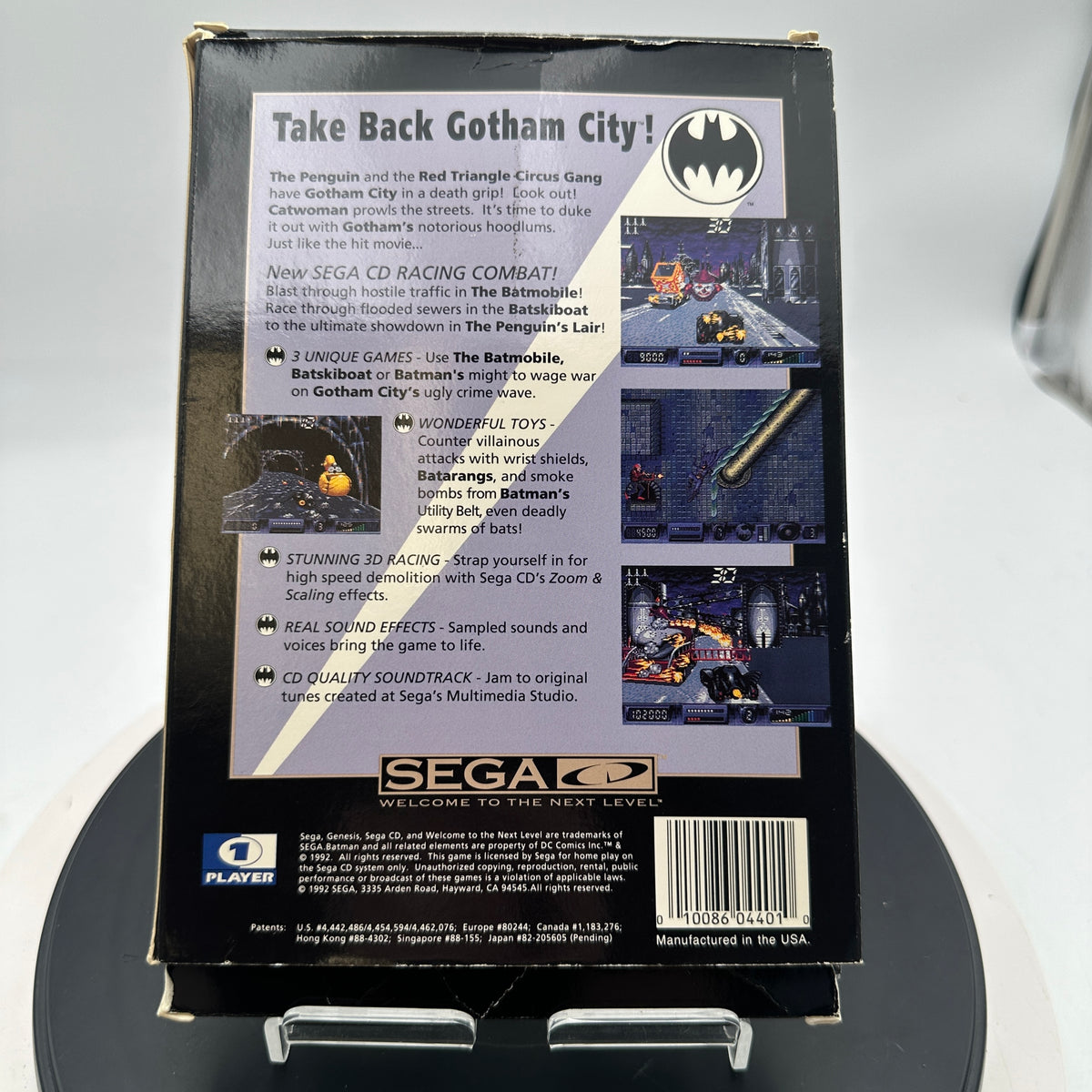 Sega CD Batman Returns Video Game CIB MINTY