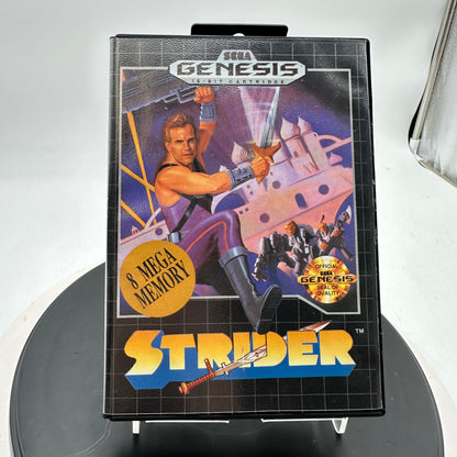 Sega Genesis Strider Video Game CIB Used CIB MINTY