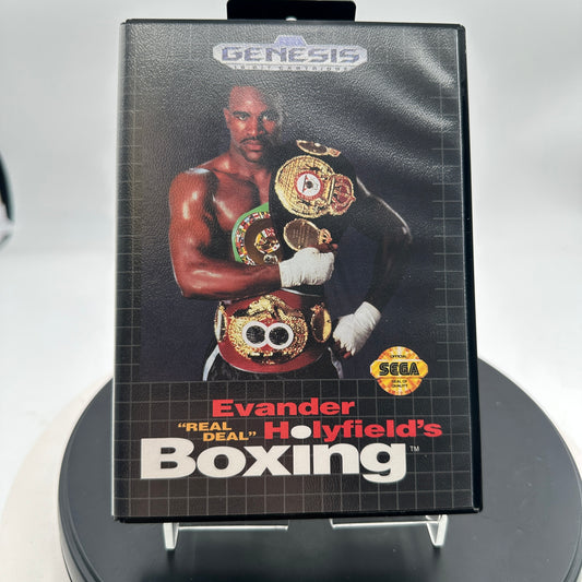 Sega Genesis Evander Holyfield's Real Deal Boxing CIB MINTY
