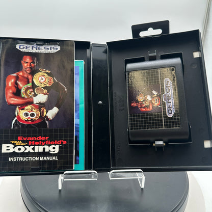 Sega Genesis Evander Holyfield's Real Deal Boxing CIB MINTY
