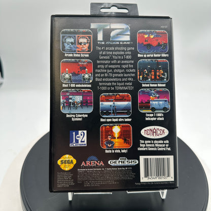 T2 The Arcade Game for Sega Genesis CIB MINTY