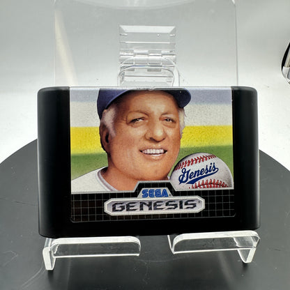 Tommy Lasorda Baseball for Sega Genesis CIB Minty