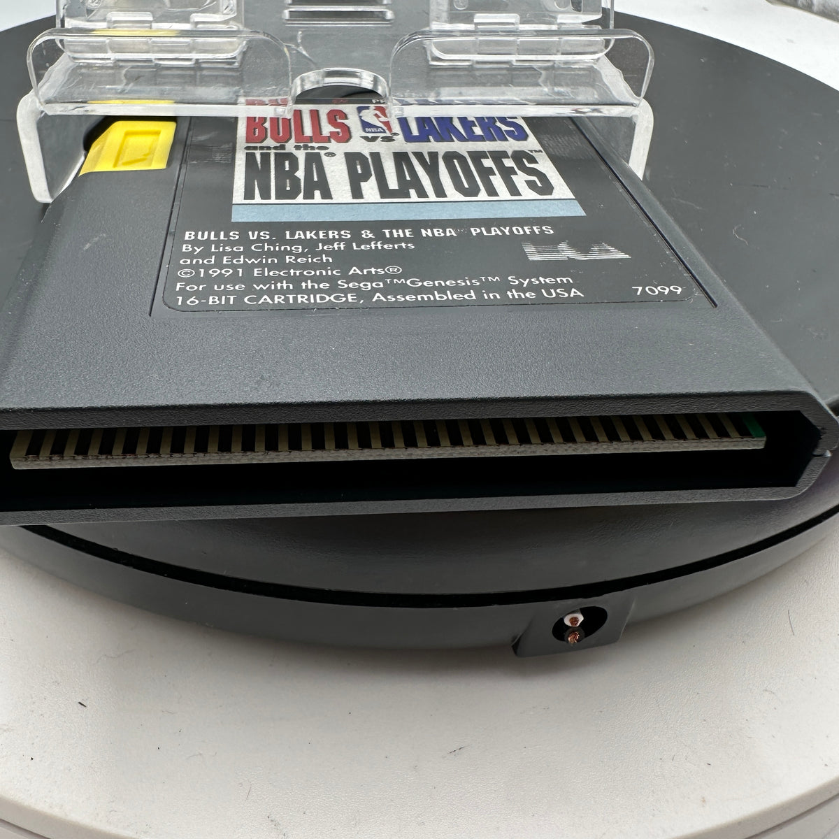 Sega Genesis Bulls vs Lakers and the NBA Playoffs Video Game CIB MINTY