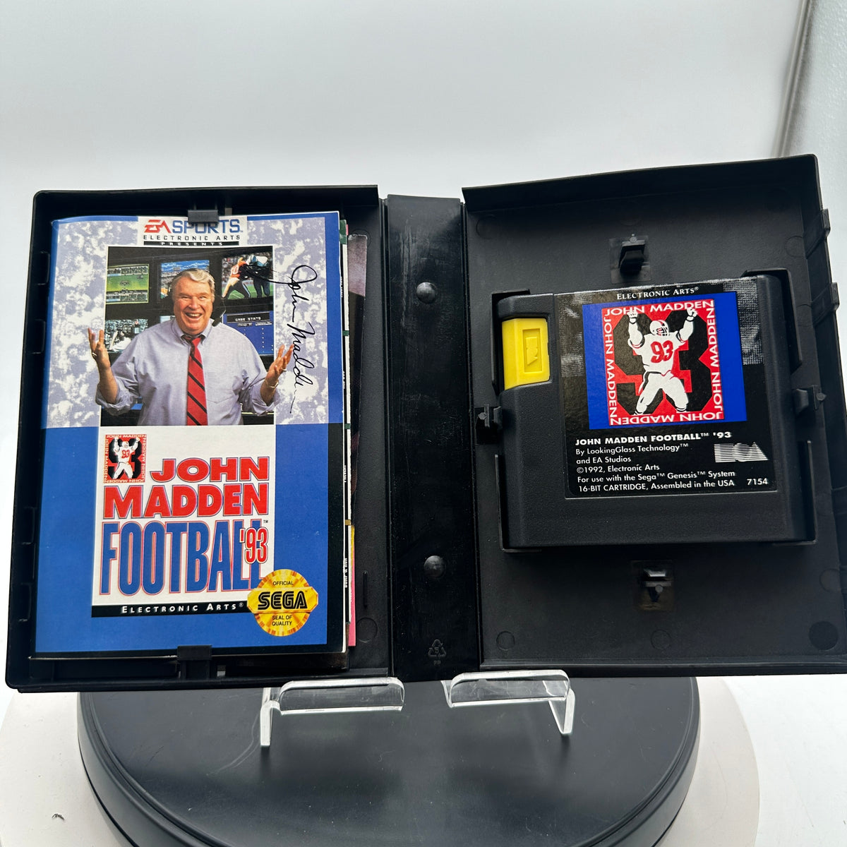 John Madden Football '93 Sega Genesis Video Game CIB MINTY