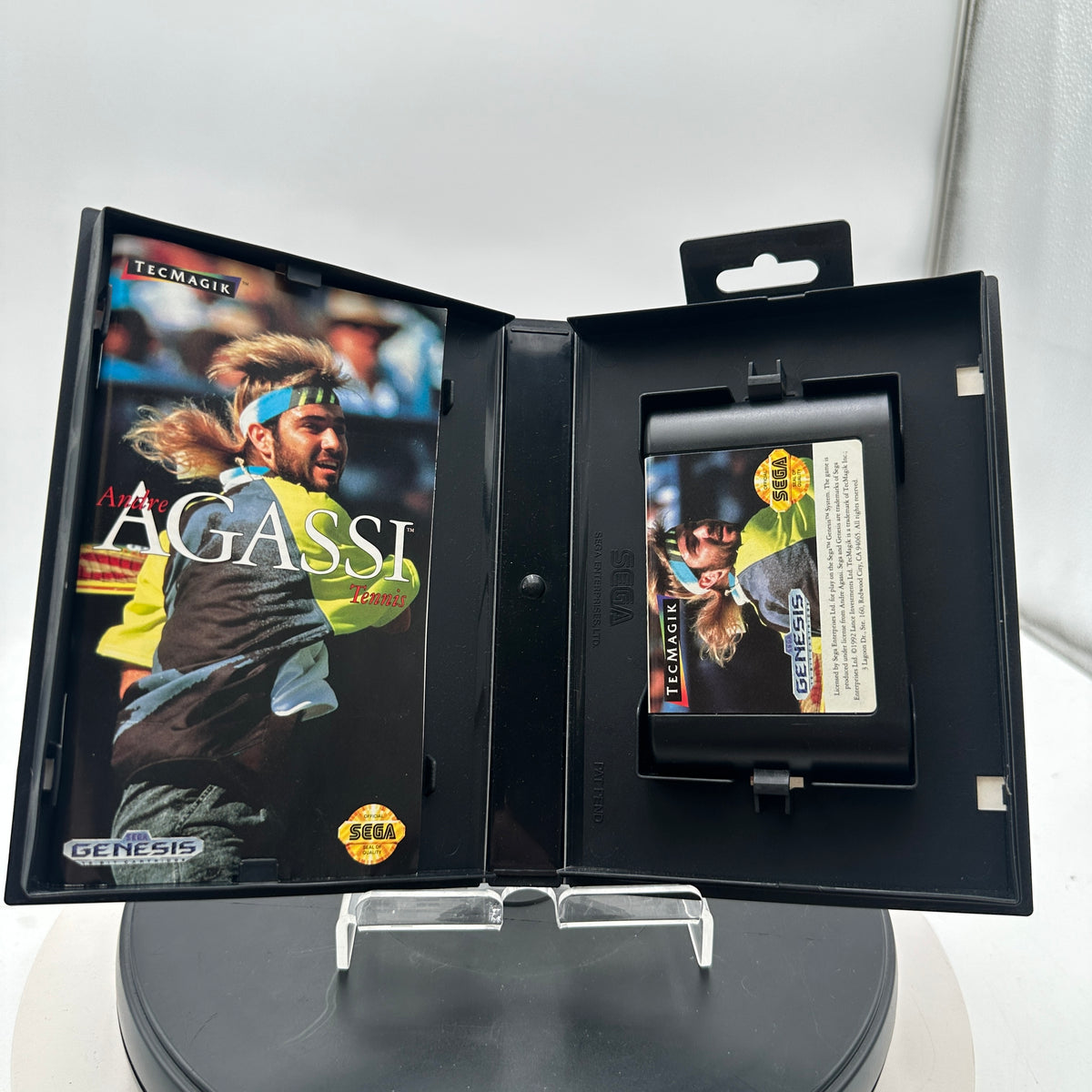 Andre Agassi Tennis for Sega Genesis CIB MINTY