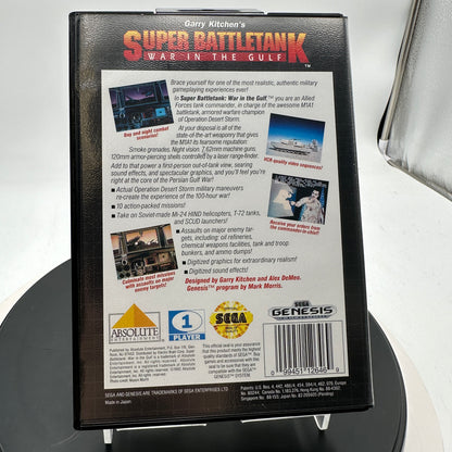 Sega Genesis Super Battletank: War in the Gulf Video CIB MINTY