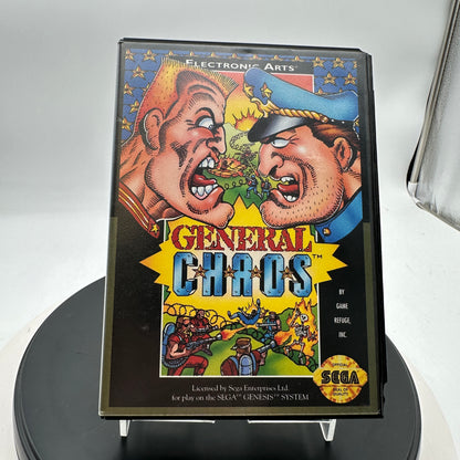 Sega Genesis General Chaos Video Game CIB MINTY