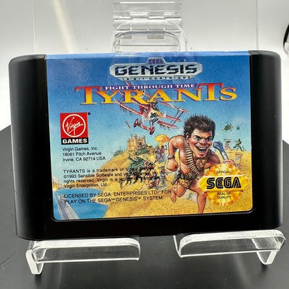 Sega Genesis Tyrants Fight Through Time Video Game CIB MINTY