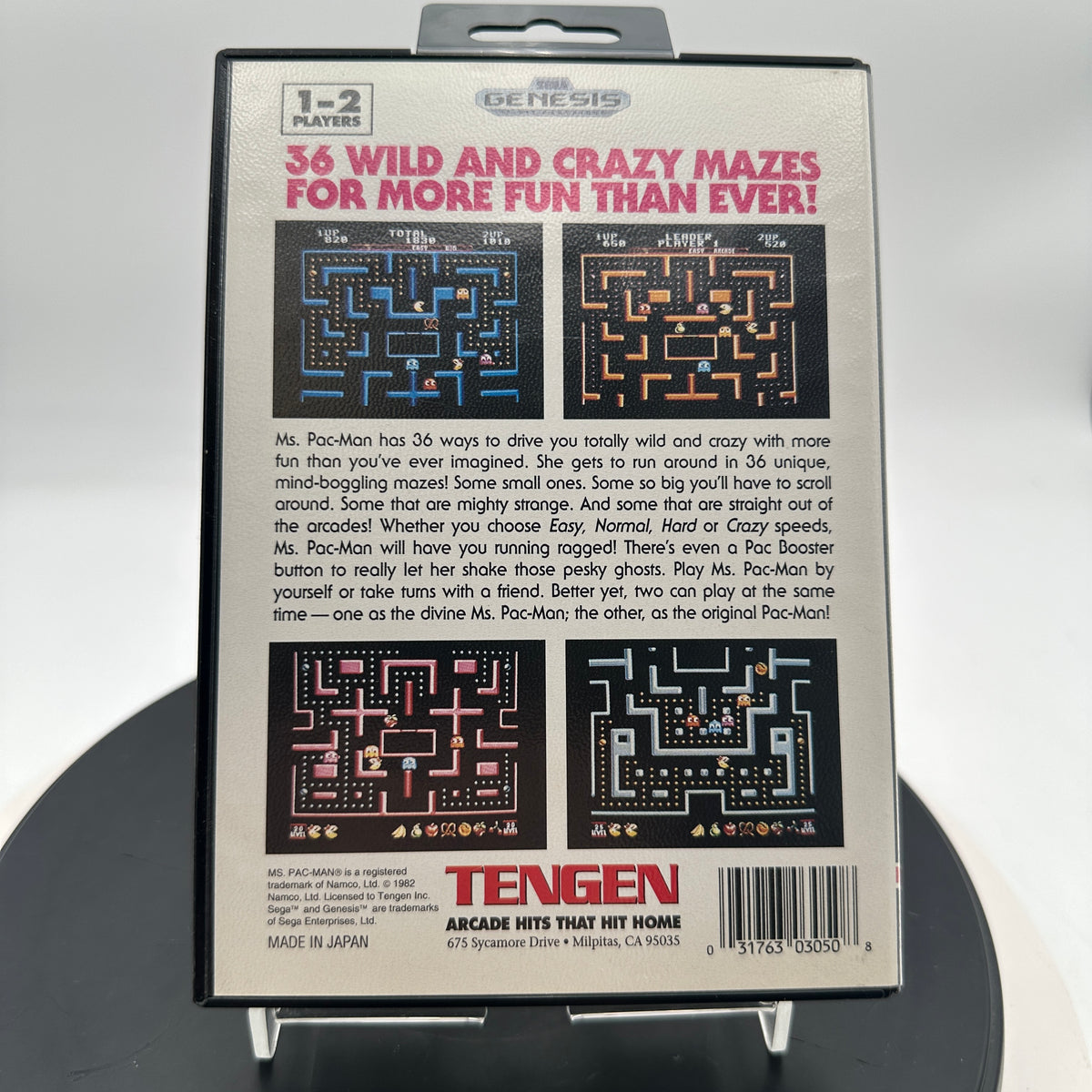 Sega Genesis Ms. Pac-Man Video Game CIB MINTY