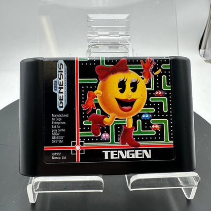 Sega Genesis Ms. Pac-Man Video Game CIB MINTY