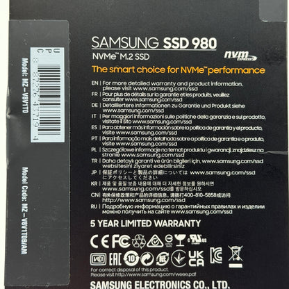Samsung SSD 980 NVMe M.2 SSD - New In Box