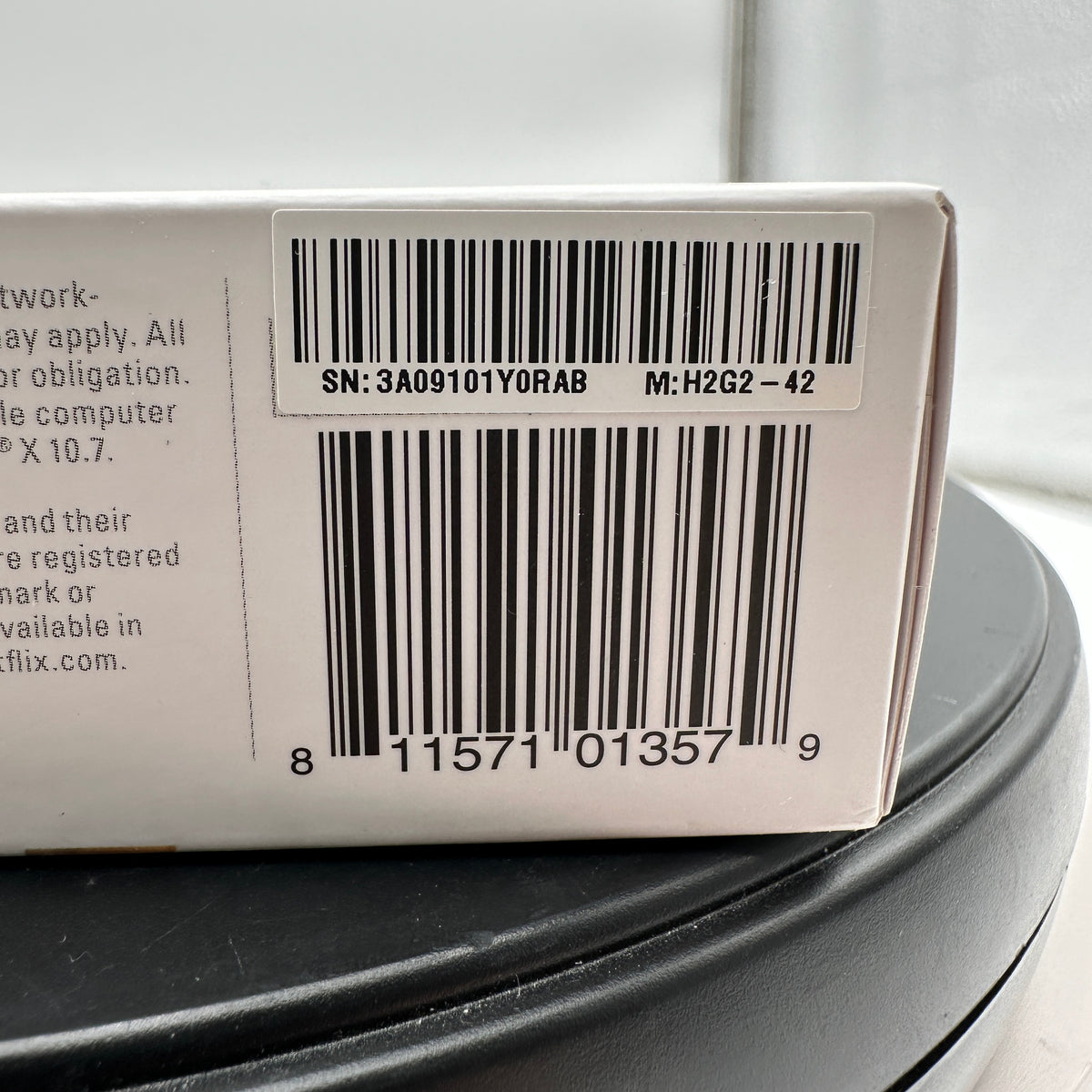 Google Chromecast Model H2G2