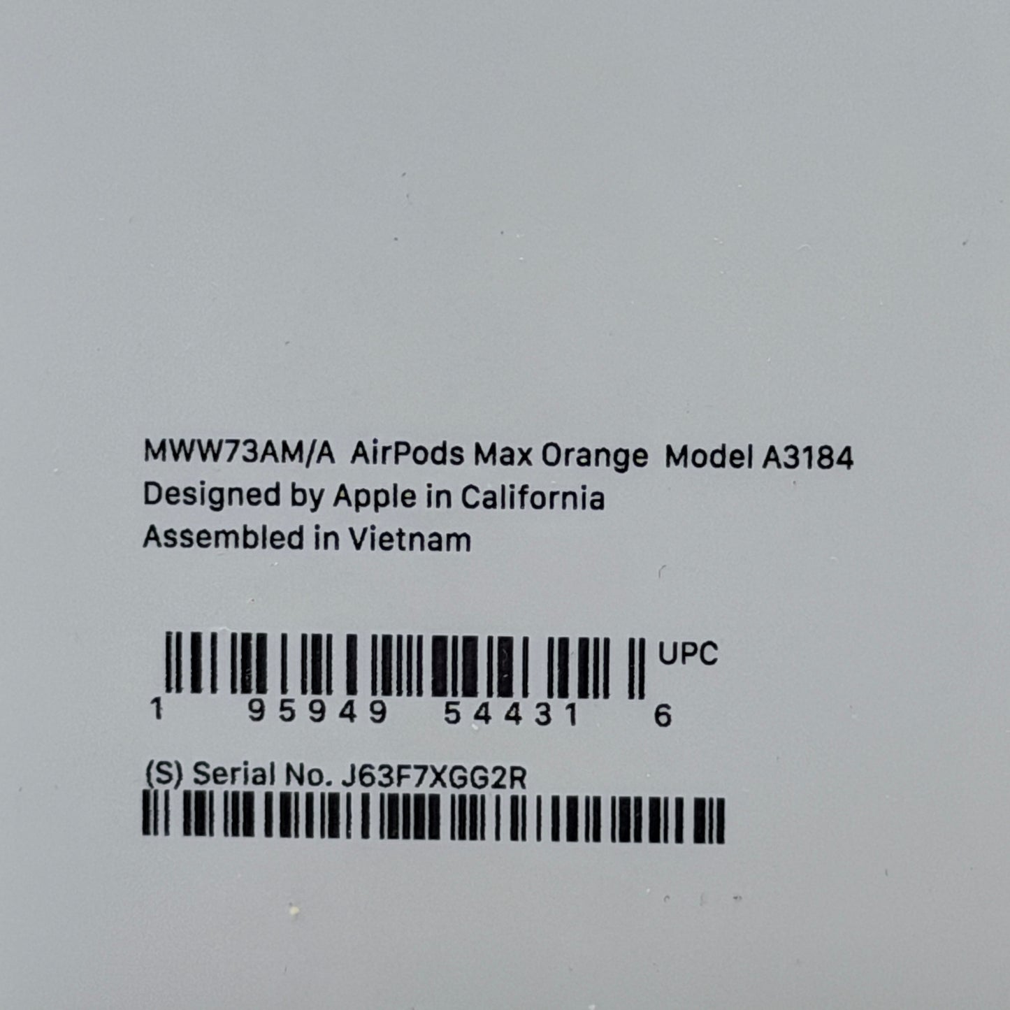 Apple AirPods Max A3184 (USB-C) Orange With Box