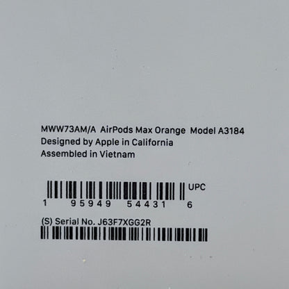 Apple AirPods Max A3184 (USB-C) Orange With Box