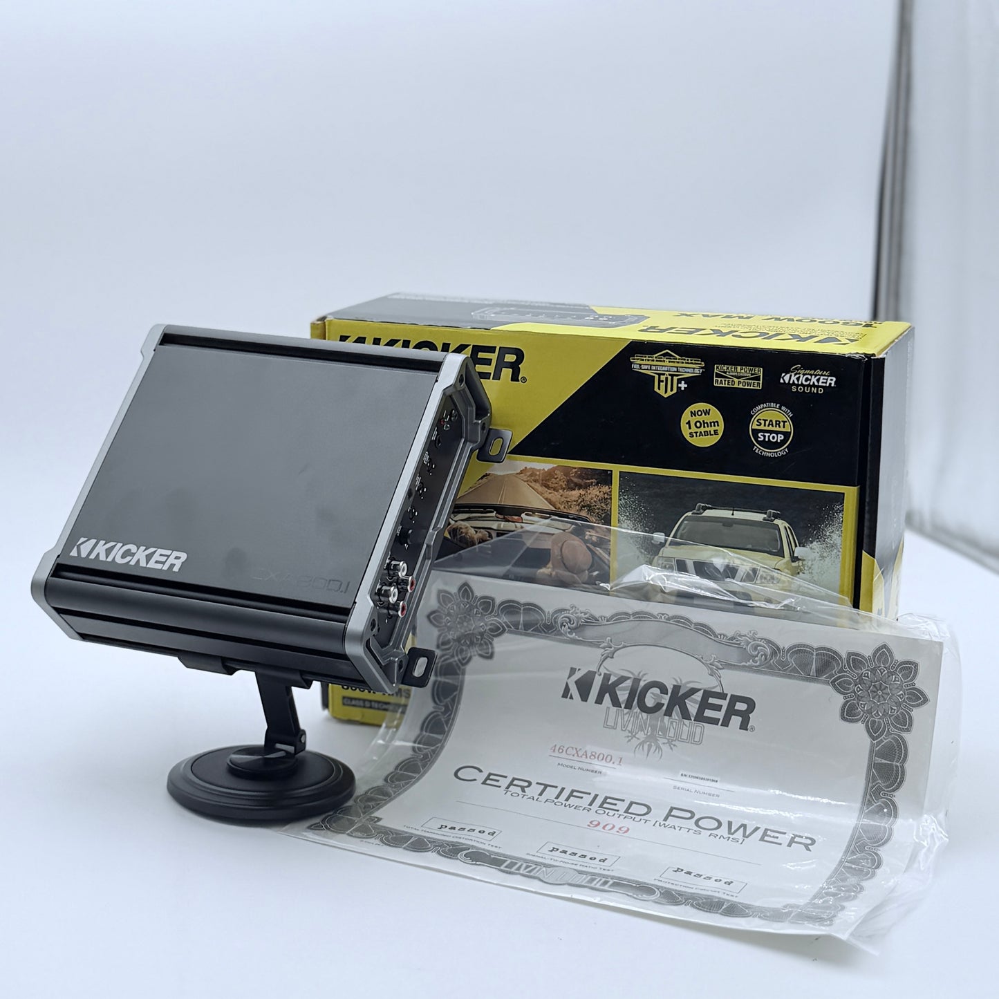 Kicker 1600W Max 800 RMS CXA800.1 Car Audio Amplifier In Box