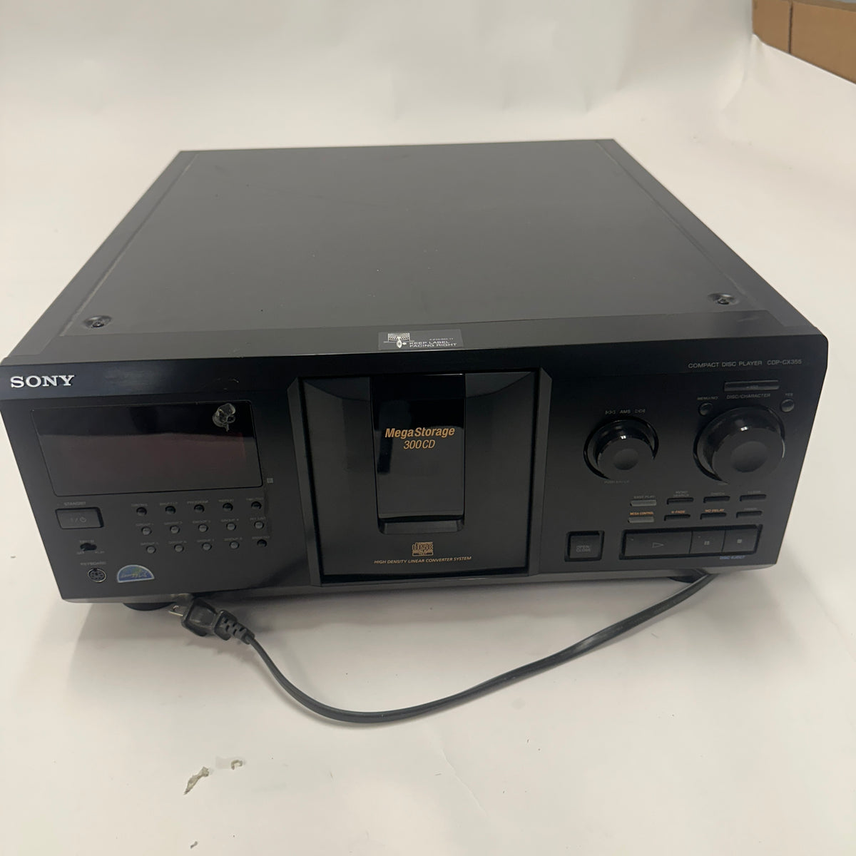 Sony CDP-CX355 300 Disc CD Player READ