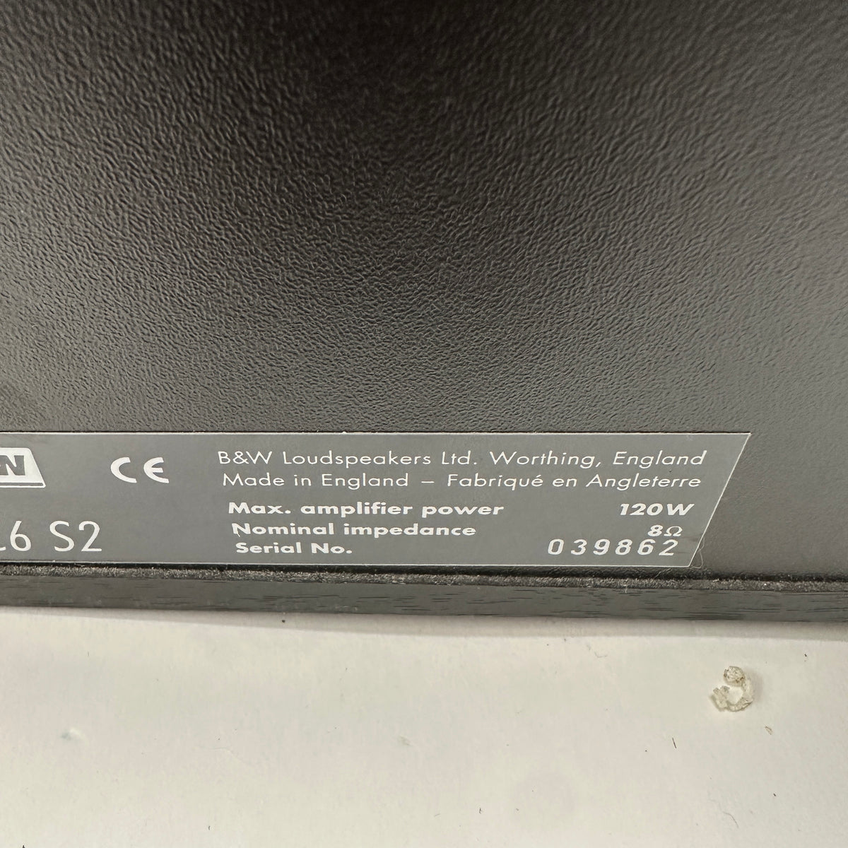 B&W CC6 S2 Center Channel Speaker